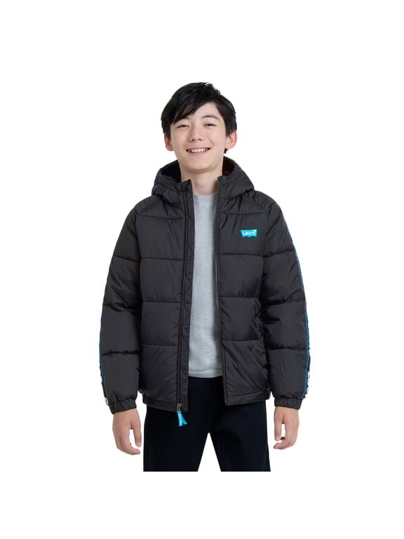 Boys Color Block Puffer Coat, Sizes 8/20