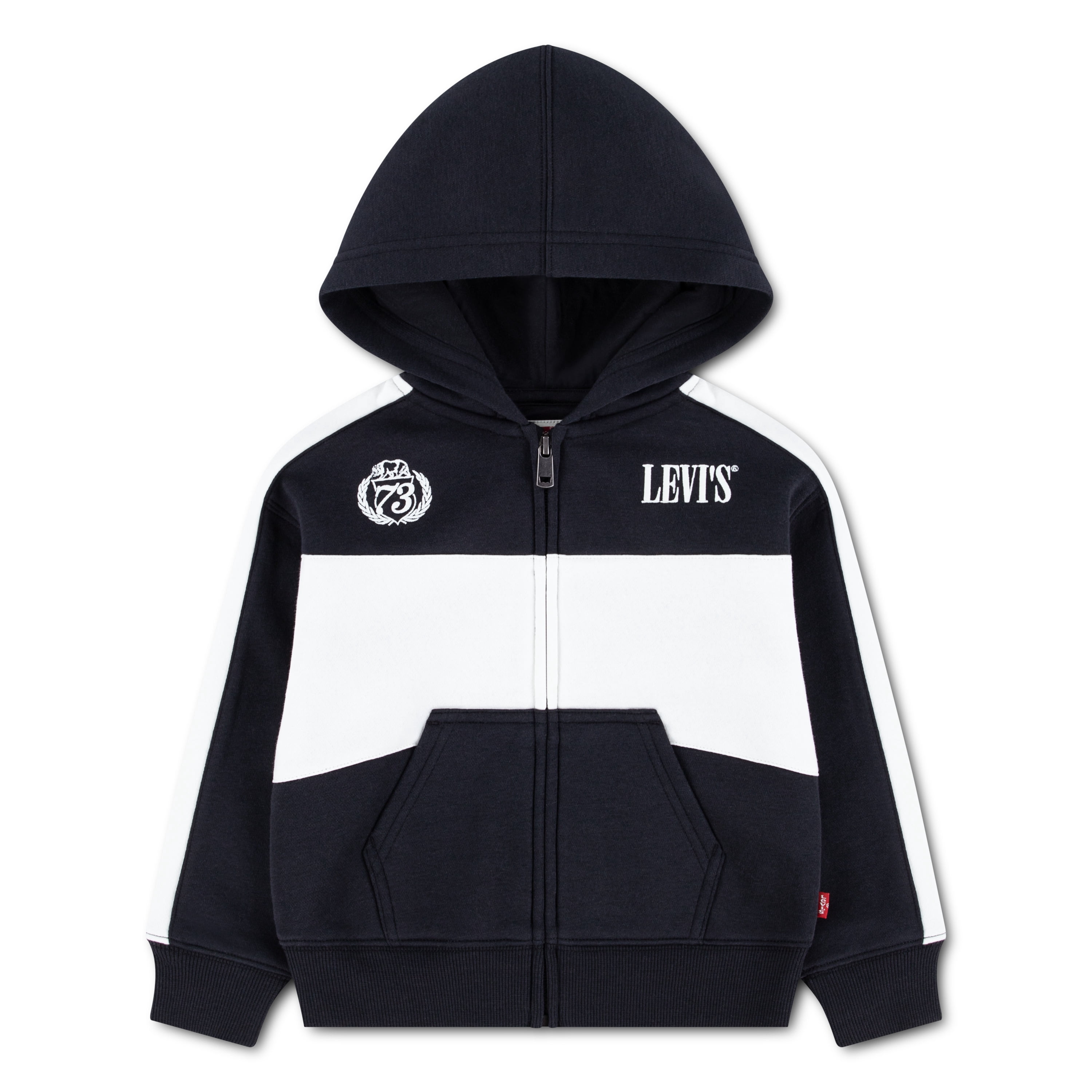 Levi's Boys Toddler Colorblock Full Zip Hoodie, Sizes 2T-4T
