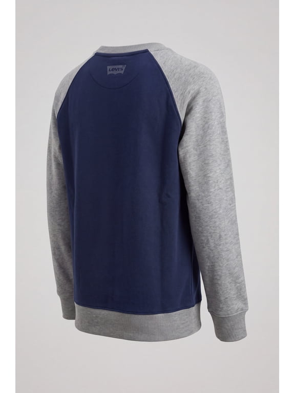 Colorblocked Raglan Crewneck Sweatshirt