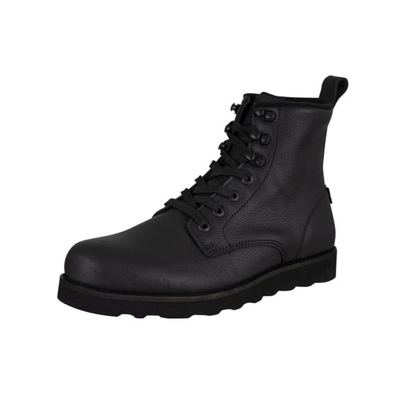 Levi's Darrow Wedge Leather Boots, Black