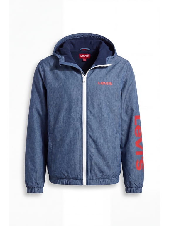 Men's Lightweight Hooded Full-Zip Wind Jacket