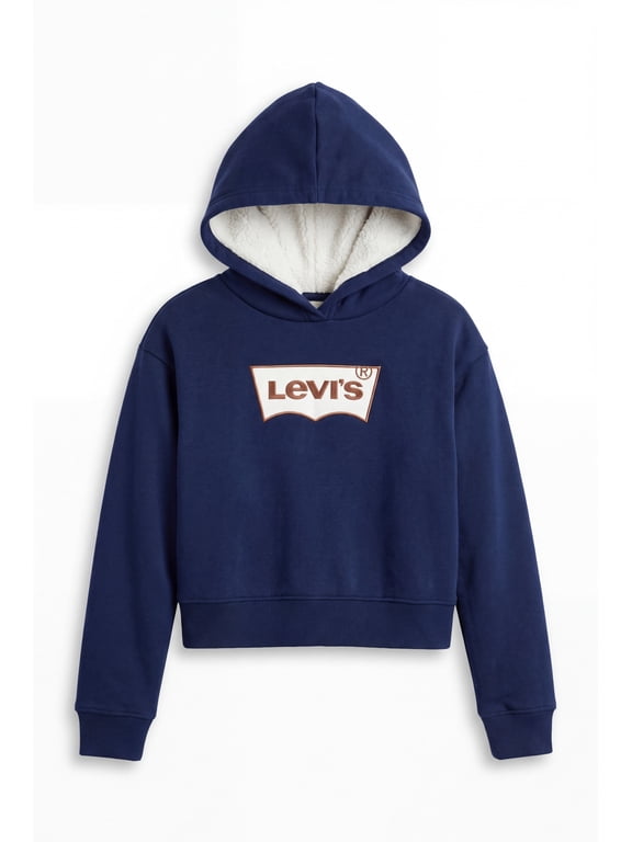 Girl's Long Sleeve Logo Crop Hoodie