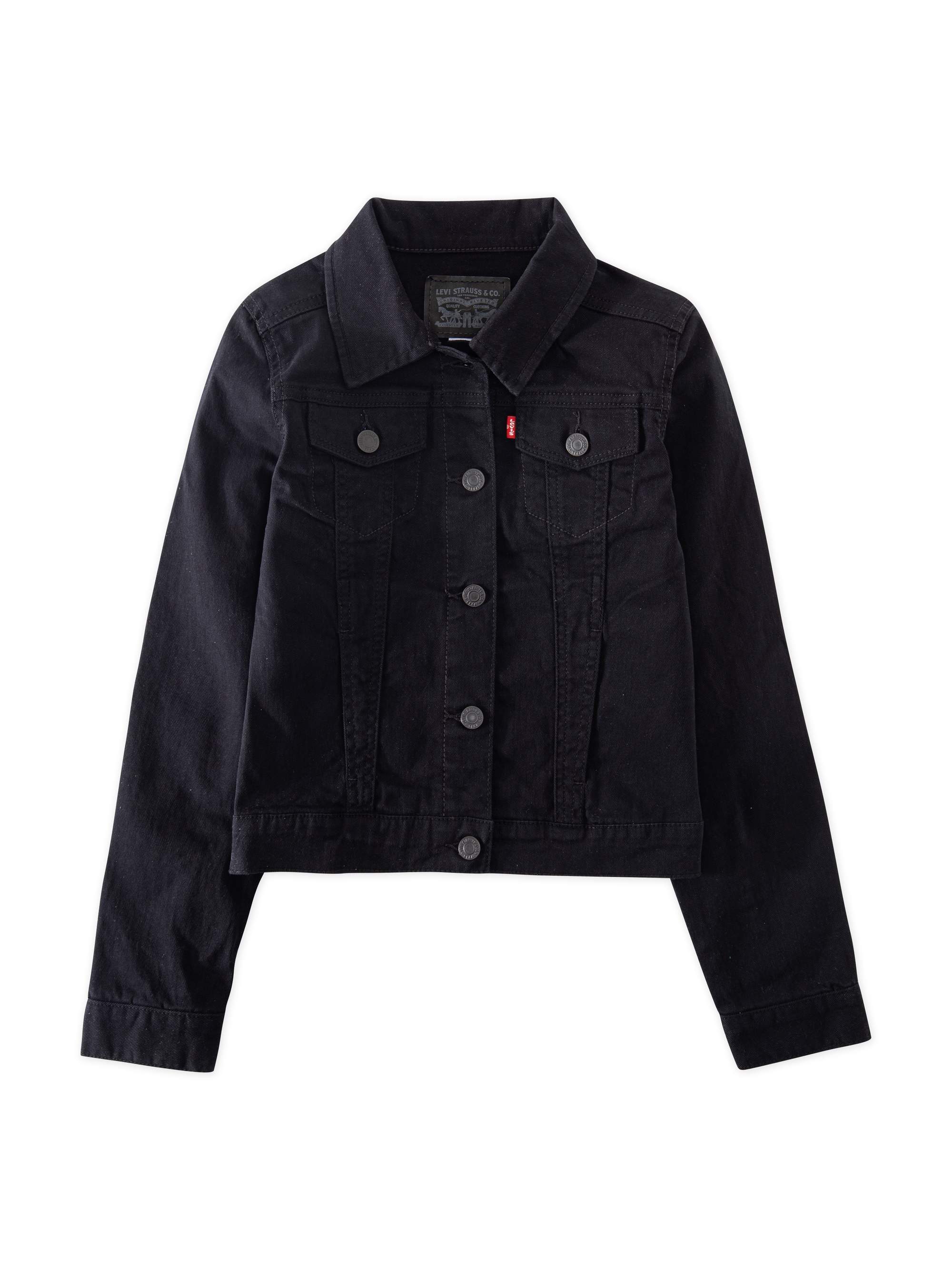 Levi's Girls' Denim Trucker Jacket, Sizes 4-16 - image 1 of 7