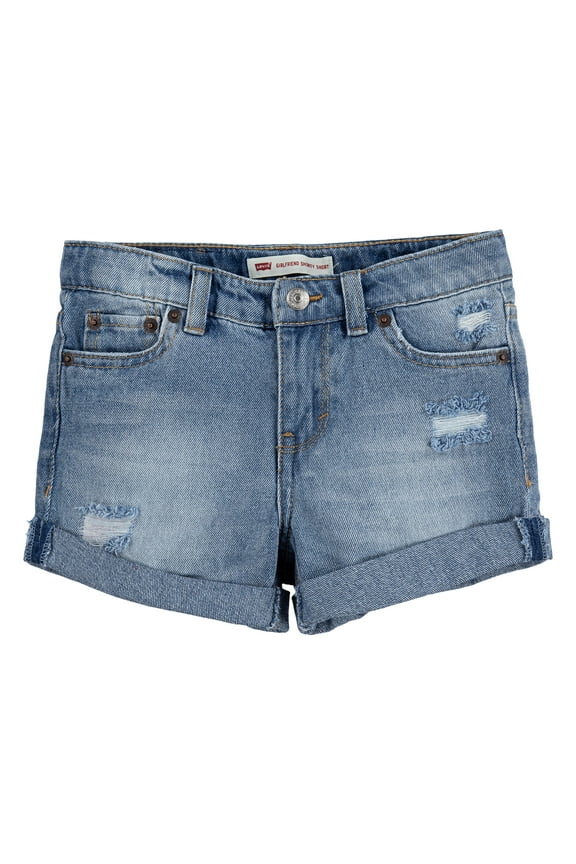 Girls' Girlfriend Denim Shorty Shorts, Sizes 4-16