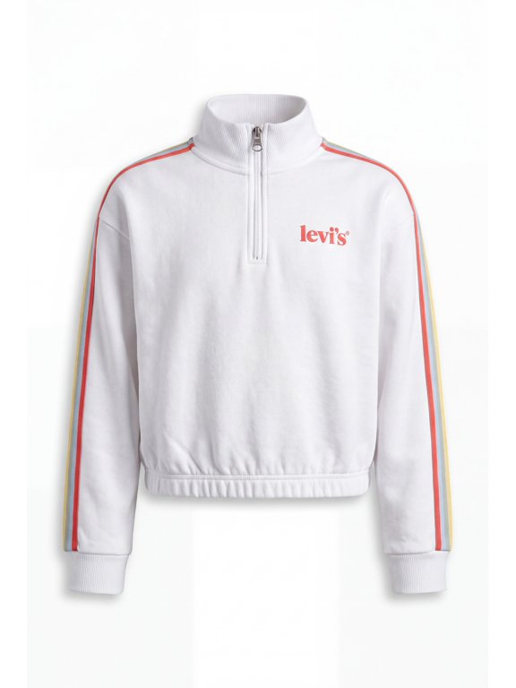 Girls' Half-Zip Pullover with Side Taping