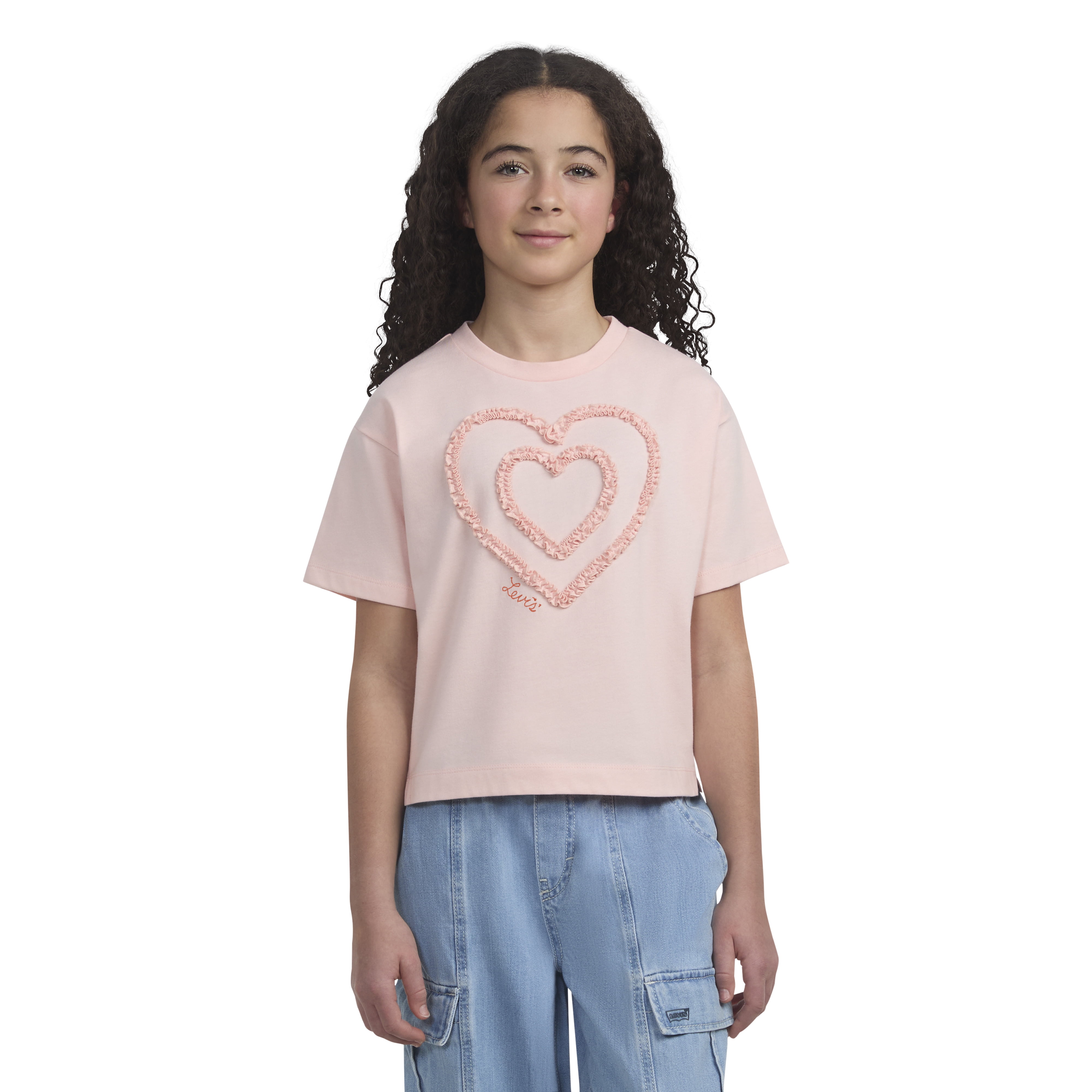 Teenager Oversize 's® Rosen-t-shirt - Weiß | 's® DE