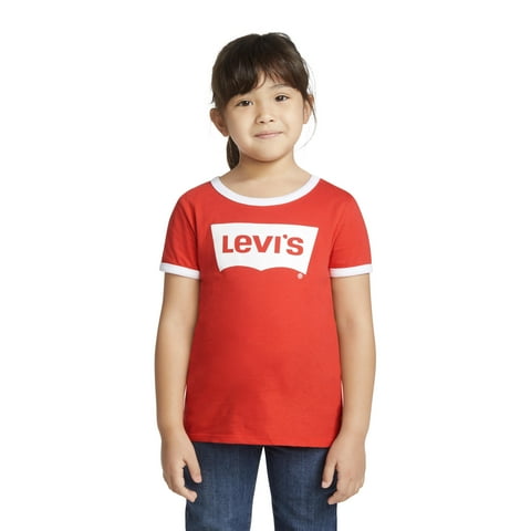 Girls' Short Sleeve Batwing T-Shirt, Sizes 4-16