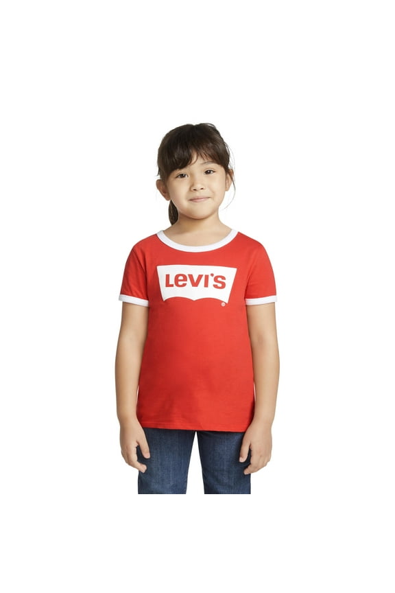 Girls' Short Sleeve Batwing T-Shirt, Sizes 4-16