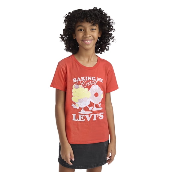 Levi's Girls Short Sleeve Graphic Tee, Sizes 4-16