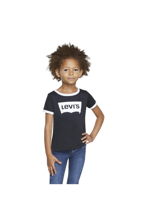 Girls Short Sleeve Ringer T-Shirt, Sizes 4-16