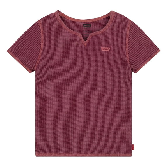 Levi's Girls' Short Sleeve Waffle Top, Sizes 4-16