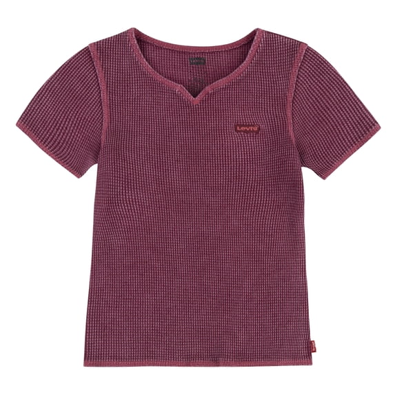 Levi's Girls' Short Sleeve Waffle Top, Sizes 4-16