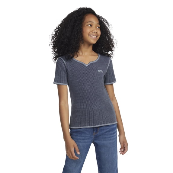 Levi's Girls Waffle Short Sleeve Top, Sizes 4-16