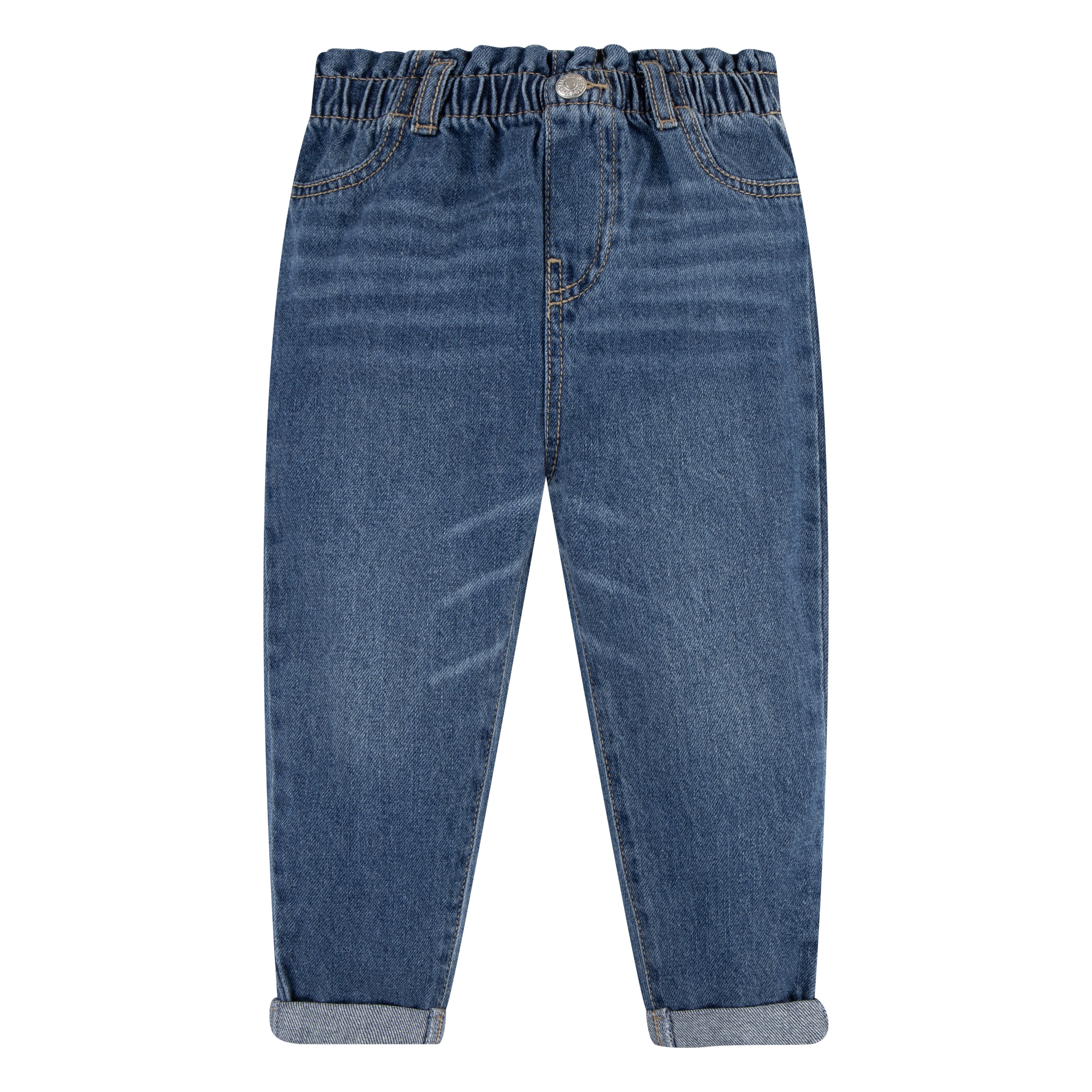 Levi's Girls Toddler High Rise Loose Paperbag Jean, Sizes 2T-4T