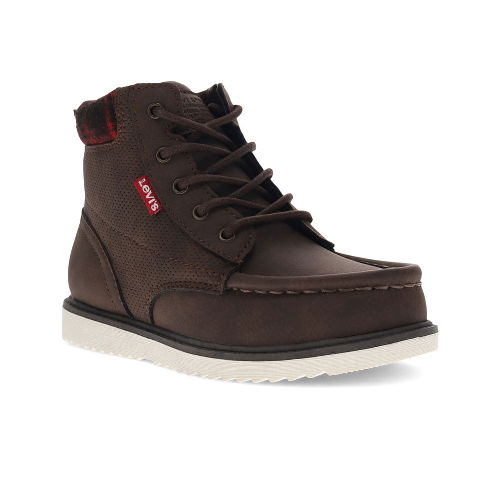 red levi boots