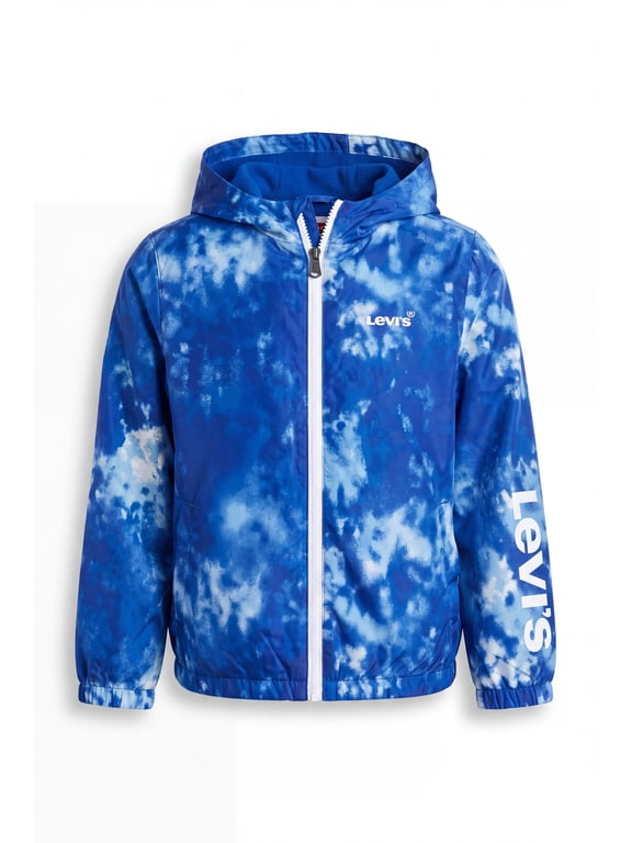 Boys' Tie-Dye Windbreaker Jacket - Blue, Size XL