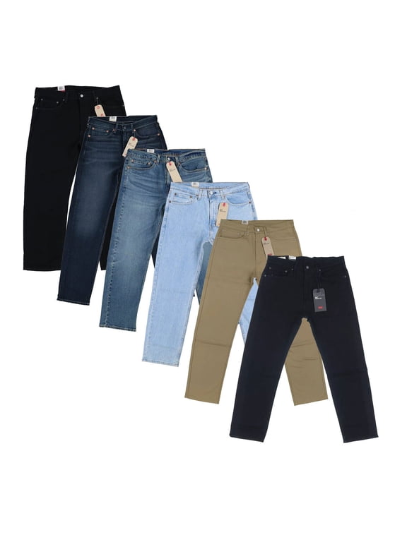 Levis 505 Flex Men's Jeans Stretch Straight Fit Denim Pants Casual Bottoms New