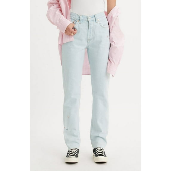 Levi's LIGHT INDIGO Women's 501 Originals High Rise Staight Leg Jeans, US 26