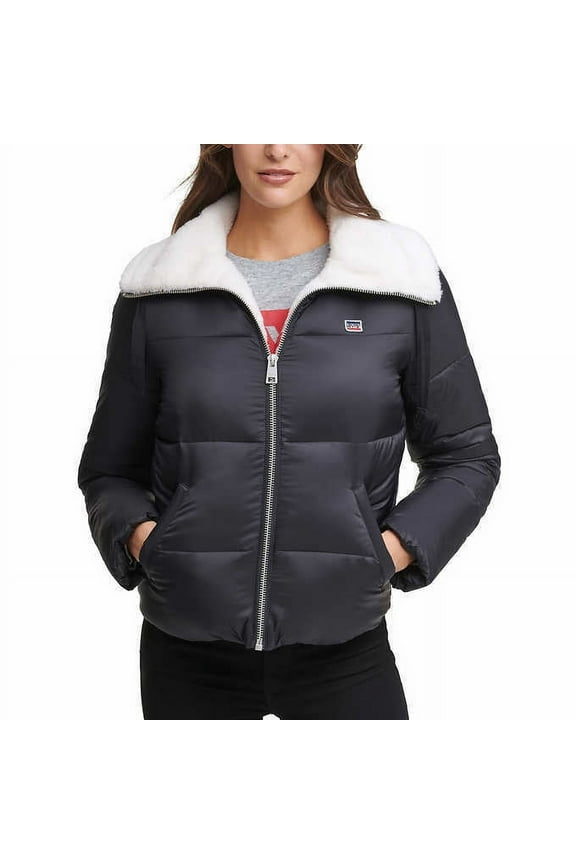Ladies' Puffer Jacket (NAVY, XL)