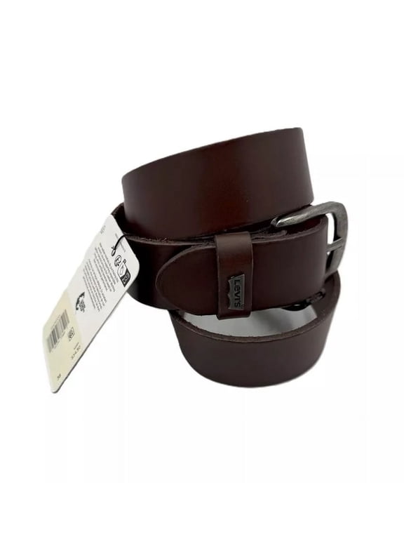 Men's 1.49 In (38MM) Bovine Leather Belt Dark Brown (Size 40) 8431