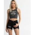 thumbnail image 1 of Levi's Women's 501 Original Shorts, Black-Destructed, 26, 1 of 4