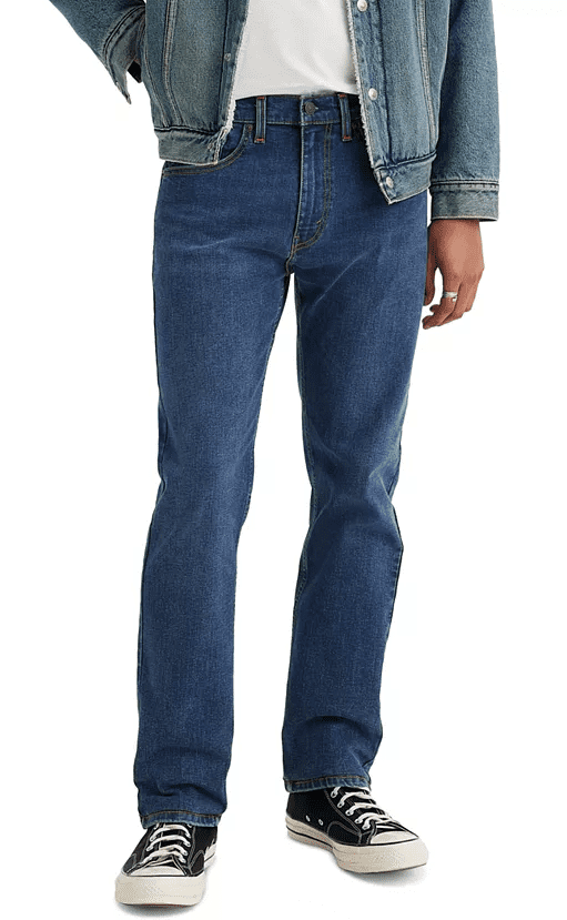 Levi Men's 505 Regular Fit Straight Leg Stretch Jeans (Medium Wash, 36x30)  - Walmart.com