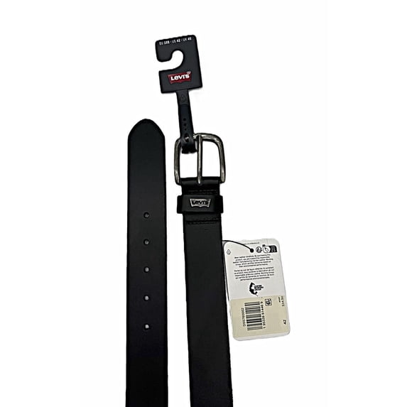 Levi's Men's 1.49 In (38MM) Bovine Leather Belt Black Size 42 (4469)