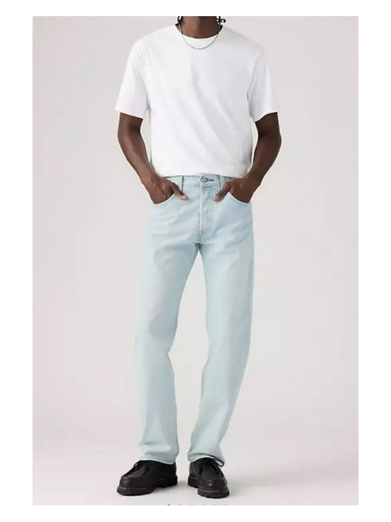 Levi's Men's 501 '93 Light Wash Straight Leg Relaxed Fit Stretch
