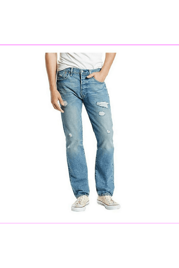 Men's 501 Original Fit Jean Torn Up Destruction 36 x 34