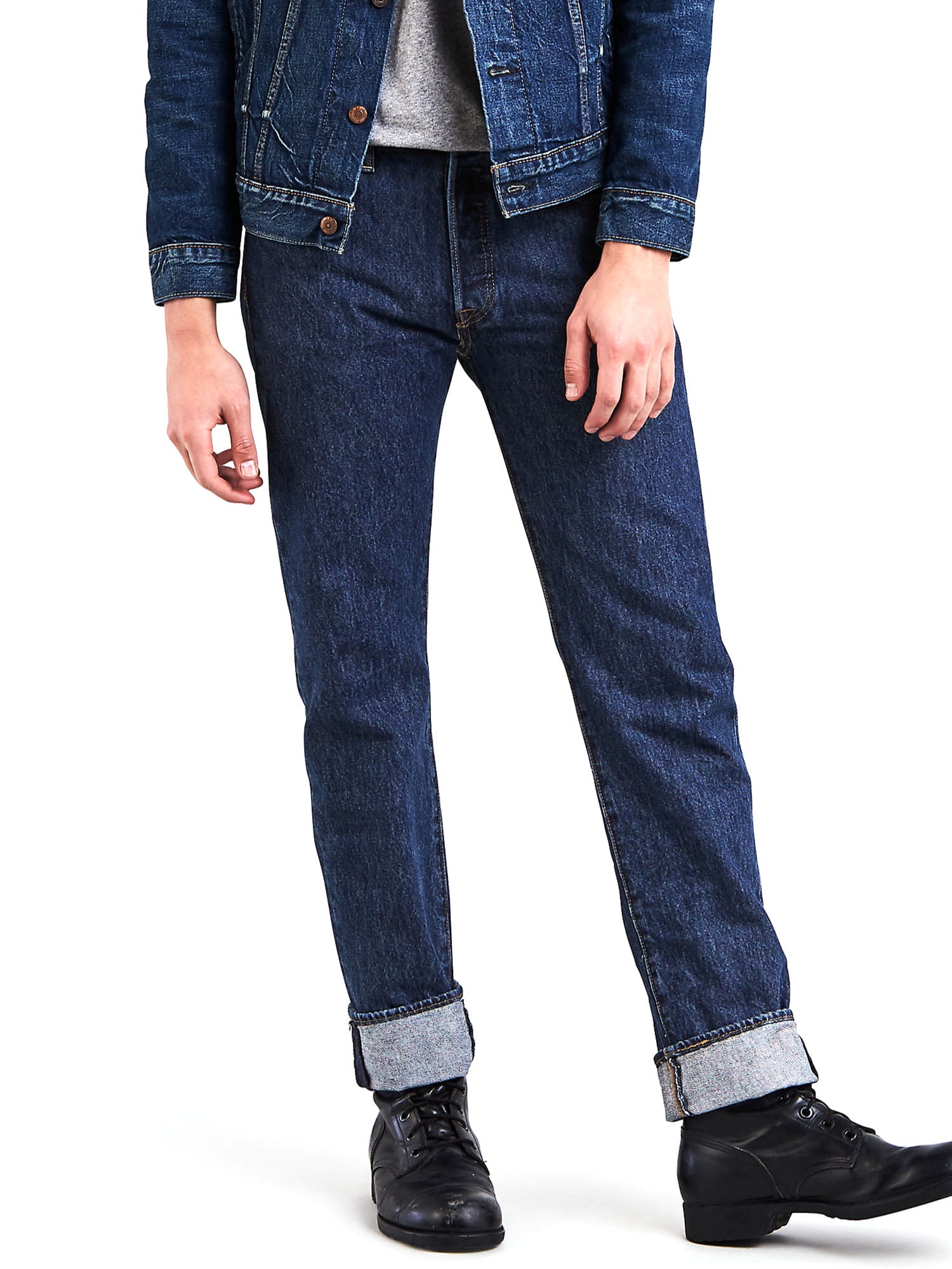 Men's 501 Button Fly Black Regular Fit Jeans – Levis India Store