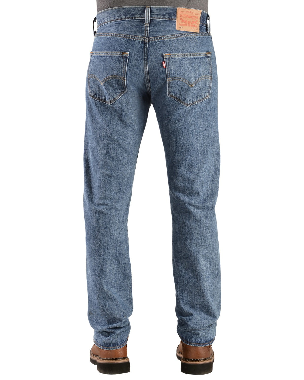 Levi s Men s 501 Original Prewashed Regular Straight Leg Jeans 00501 0697 44W x 30L US Walmart