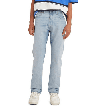 Levi's Men's 501 Original Straight Fit Jeans - (Light Blue Denim, 38x30)