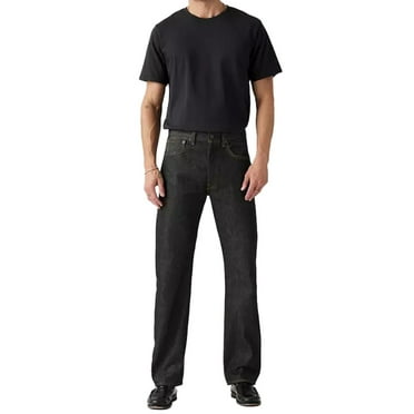 Levi's Men's 501&Reg; Original Shrink-To-Fit&Trade; Straight Denim Jeans Black 33W x 31L  US
