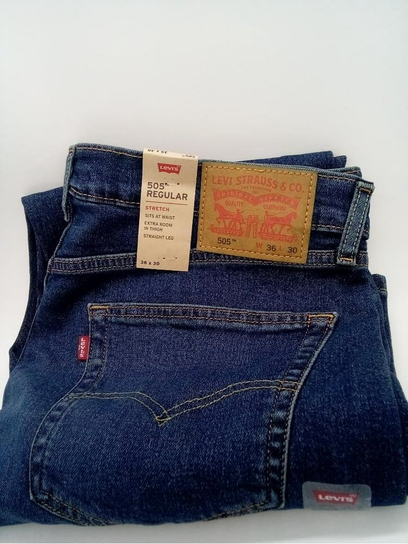 Levi's Men's 505 Regular Fit, Stretch, Straight Leg Jeans