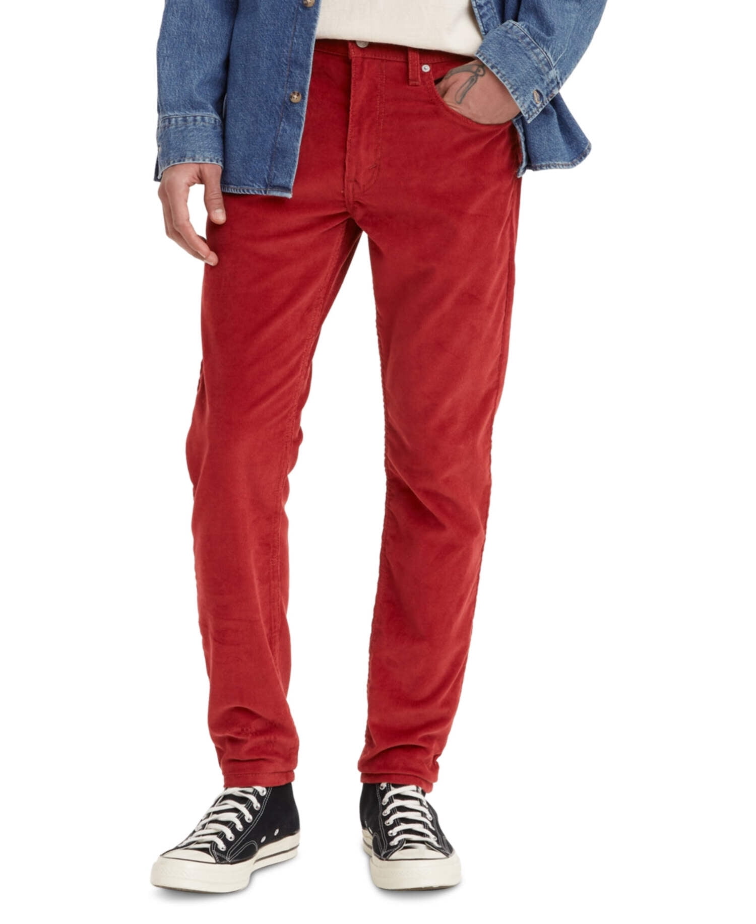 Levi's Men's 512 Slim Tapered Fit Corduroy Jeans Red Size Levi's Men's 512 Slim Tapered Fit Corduroy Jeans Red Size