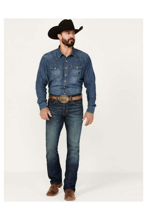 Men's 527&Trade; Dark Wash Slim Stretch Bootcut Jeans - 05527-0713 32W x 34L US