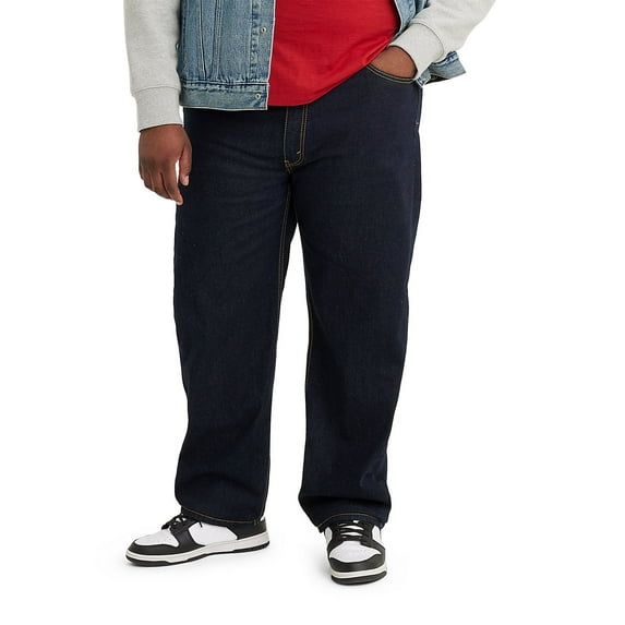 Big & Tall Levi's® 550™ Relaxed Fit Jeans Color: Rinsed Stretch Size: 46X29