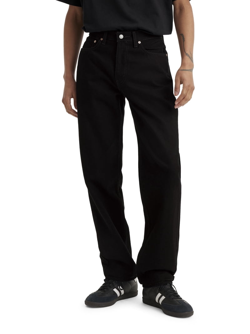 Levi's Men's 550 Relaxed Fit Jeans, Black, Size 34, Mid-Rise, 100