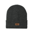 thumbnail image 1 of Levi's Men's All Season Leather Logo Patch Beanie Hat, 1 of 6