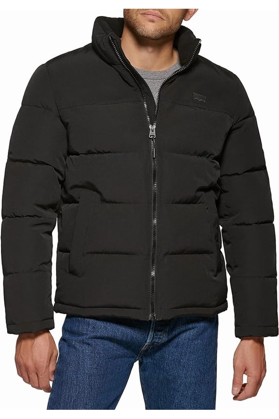 Men's Arctic Cloth Retro Bubble Puffer Jacket XXL Black