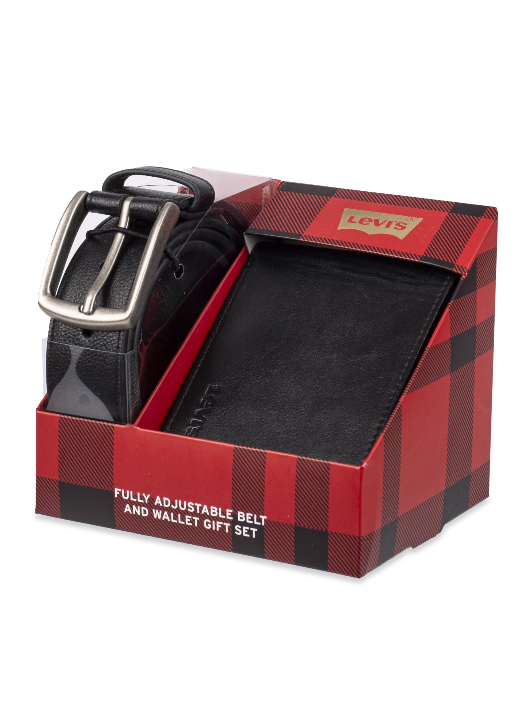 Levi s Men s Bifold Wallet and Fully Adjustable Belt Gift Set Walmart
