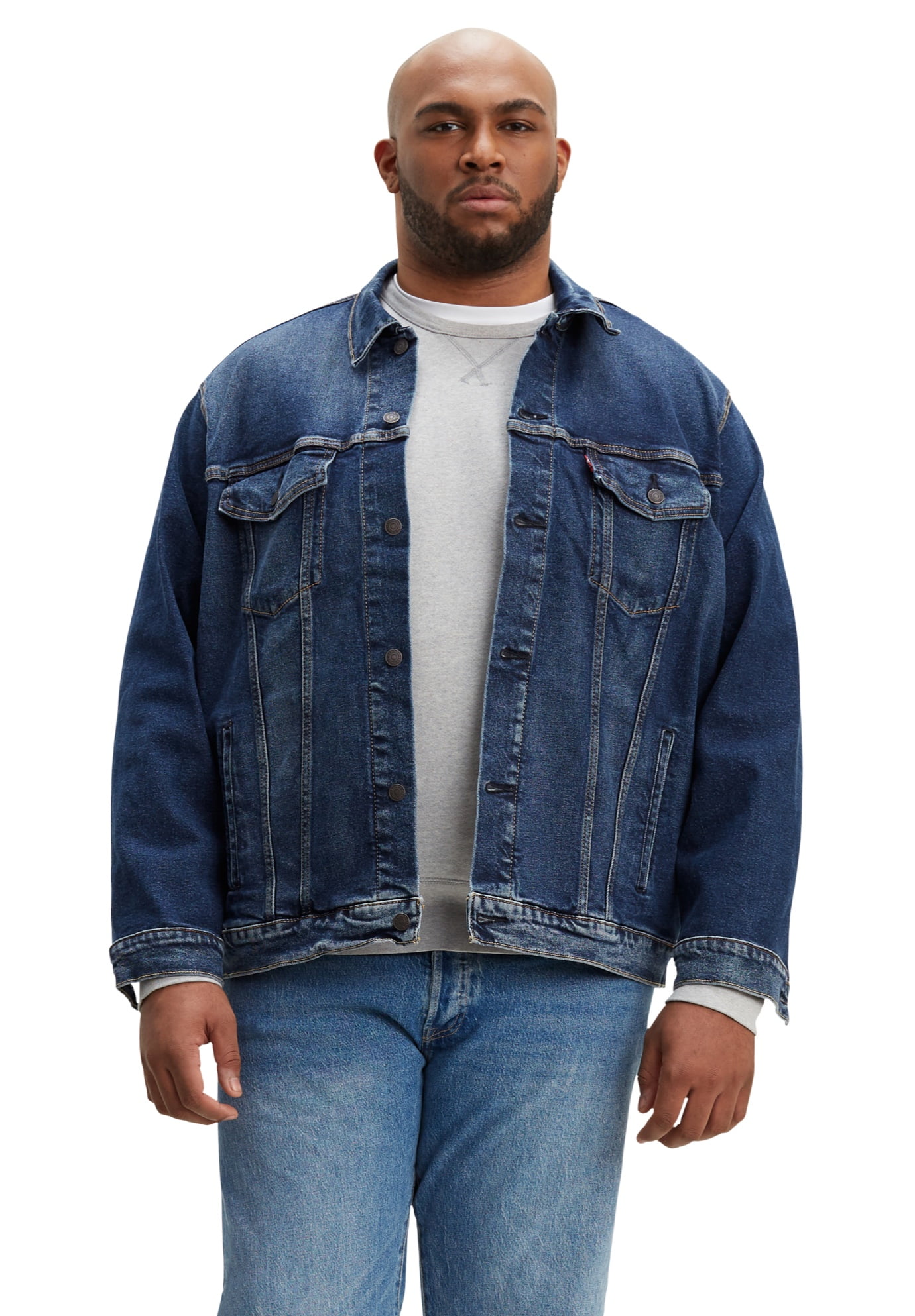 Arizona Men's Oversized Fit Denim Trucker Jacket