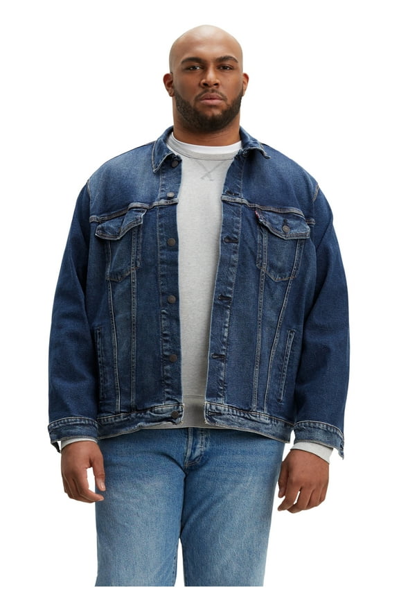 Men's Big & Tall Denim Trucker Jacket