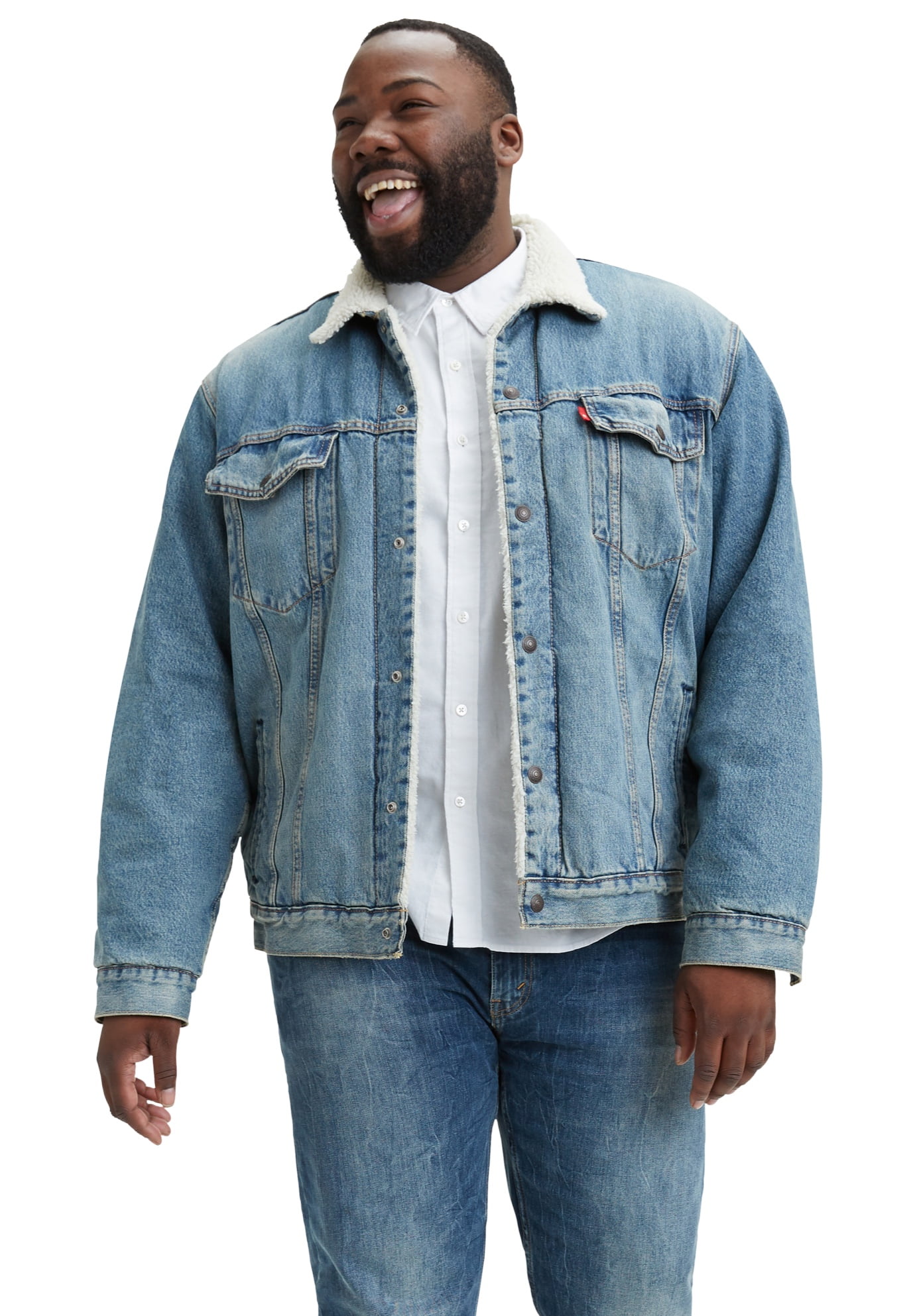 Vintage Levi's Shearling Denim Jacket Distressed Size Medium | Denim jacket  women, Levi denim jacket, Distressed denim jacket