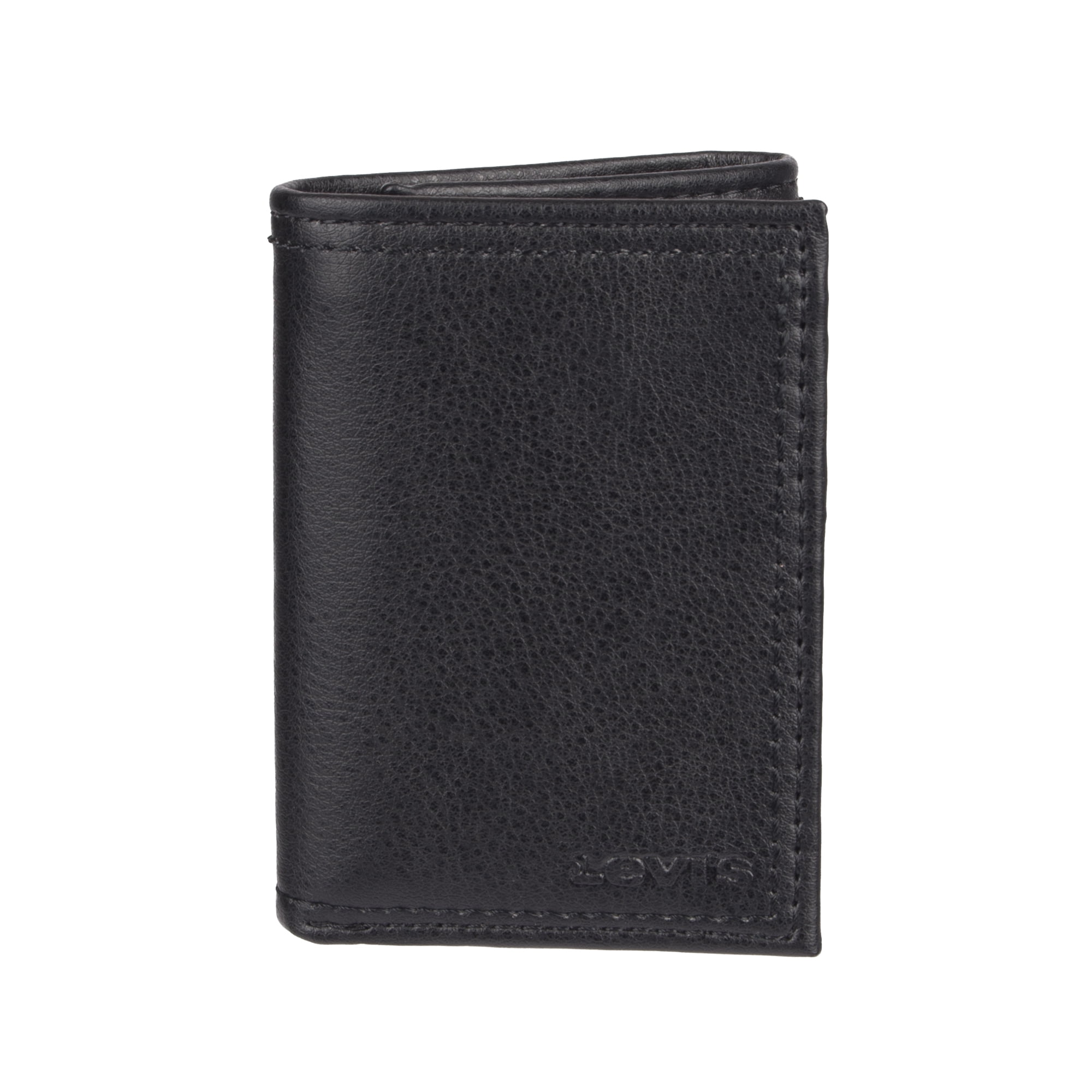 Levi's Men's Black RFID Trifold Wallet with Interior Zipper - Walmart.com