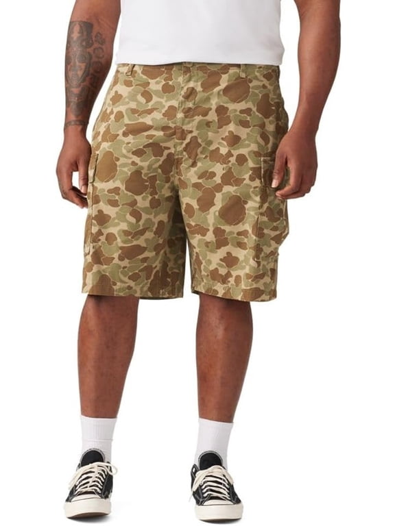 Men's Carrier Cargo Shorts Classic Duck Camo Harvest Gold Size 52