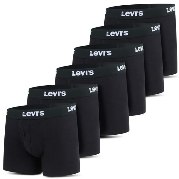 Levi's Men's Cotton Boxer Briefs, 6- Pack, Sizes S-XL