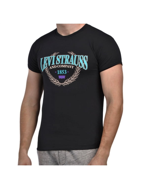 Men's Espen Chest Logo Graphic Print Short Sleeve T-Shirt-Black / S