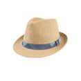 thumbnail image 1 of Levi's Men's Fedora Hat with Patchwork Band, 1 of 6