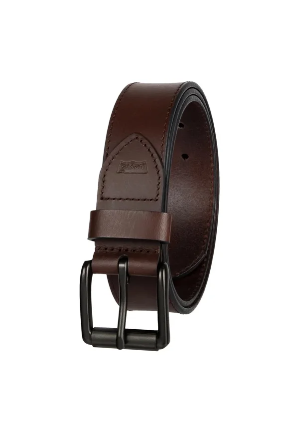 Men's Leather Belt, Brown, XL, 42-44